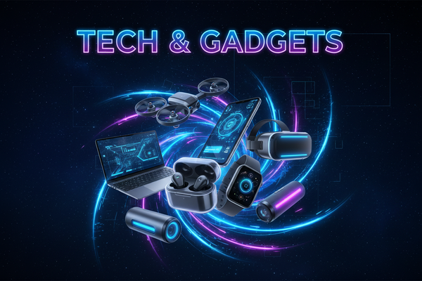 Tech and Gadgets Trendy Banner