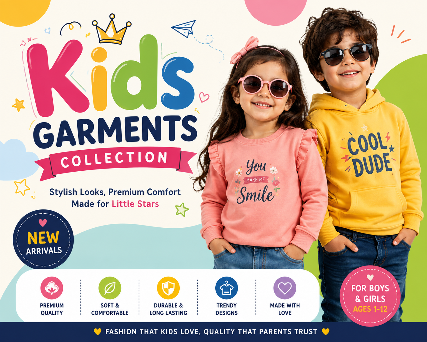 Kids garments