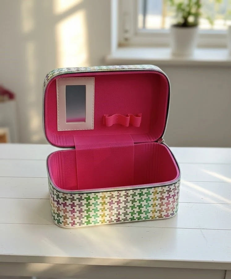 Pixel Pattern Makeup Case