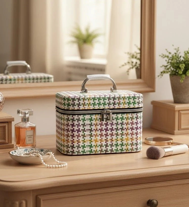 Pixel Pattern Makeup Case